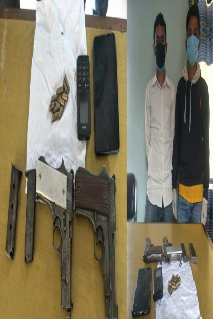 माछापोखरीबाट २ थान पेस्तोलसहित एक जना पक्राउ